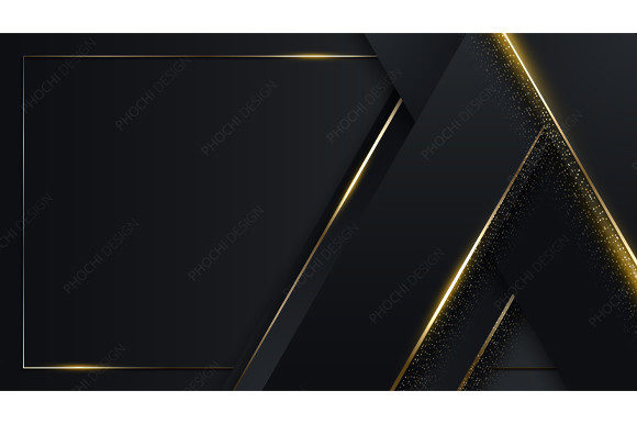 3D Luxury Template Design Black Golden: Elevating Professional Projects with Elegance and Precision