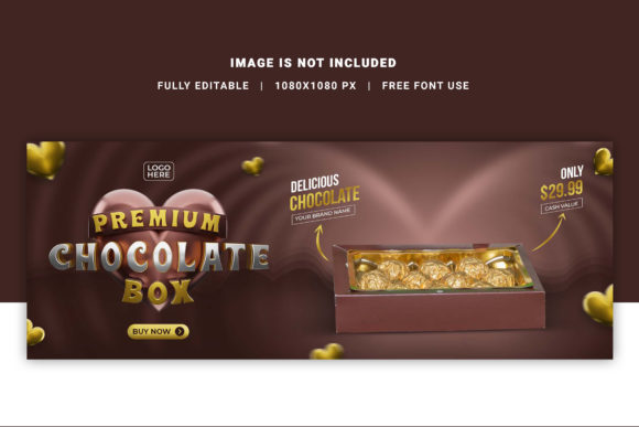 Chocolate Box 3D Facebook Cover Design: A Creative Edge for Your Brand