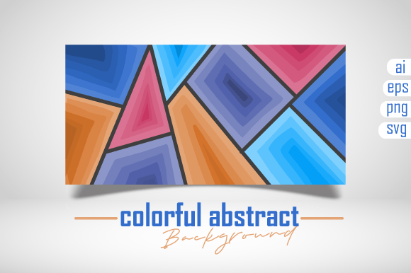 Colorful 3D Abstract Background Design: A Versatile Creative Tool for Modern Projects