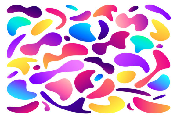 Colorful Fluid Shapes: A Modern Design Element for Creative Projects