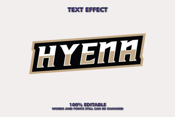 Creative Hyena Text Effect: Simple 3D Font Design for Every Need