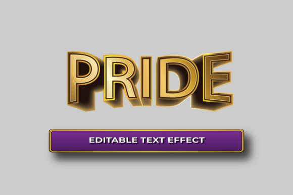 Creative Pride Text Effect: Simple 3D Font Design That Stands Out