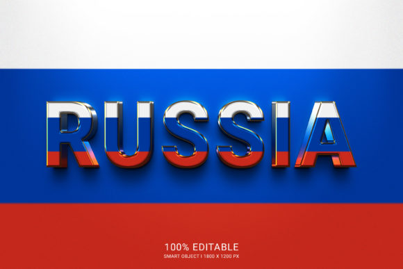 Enhancing Brand Visibility with Russia PSD 3D Text Effect Design