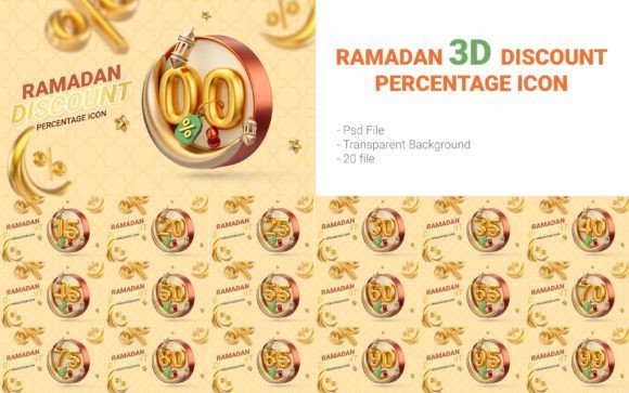 How to Make Your Next Eid Sale Stand Out with a 3D Percent Template Design