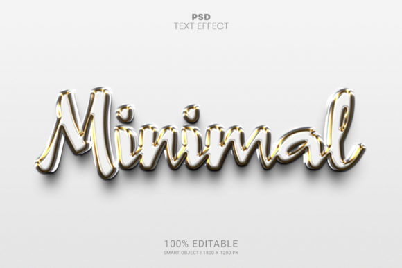 Minimal PSD 3D Text Effect Design for Modern Business Creativity