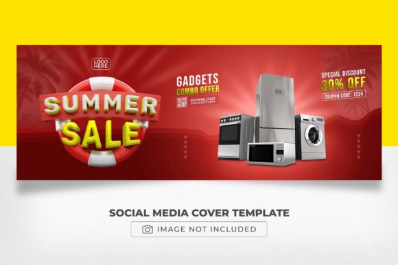Summer Sale 3D Facebook Cover Design PSD: A Versatile Tool for Eye-Catching Social Media Marketing