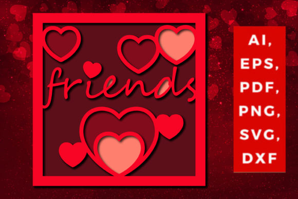 Unlock Creative Potential with Multi Layer Valentine’s Friends SVG and 3D Design Files