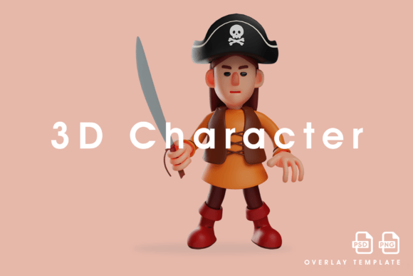 Unlocking Creativity with the 3D Cartoon Pirate Design Standing Pose