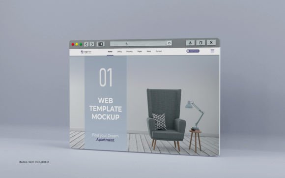 Web Interface 3D Rendering Mockup Design: A Practical Tool for Professional Presentations