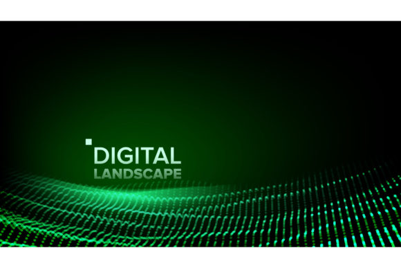 Wireframe Landscape Vector. Data